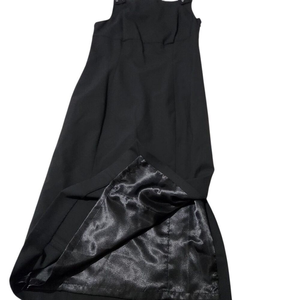 Isaac Mizrahi Sheath Dress Size 10 Black Sleeveless Lined Side Zip - Picture 6 of 13
